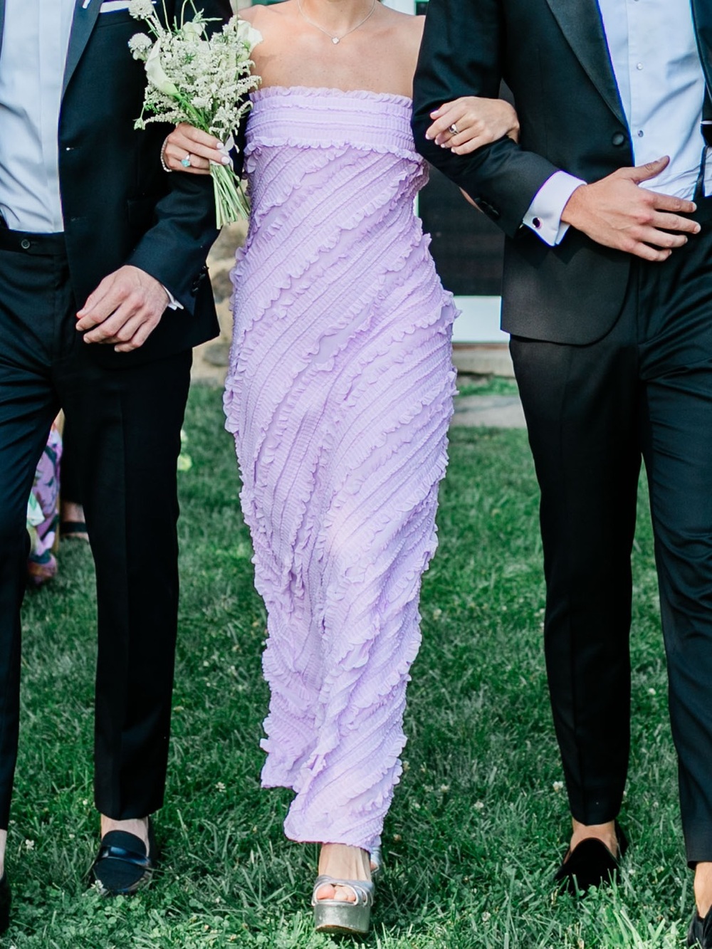 Endless Rose Lilac Strapless Maxi Dress | Size: XS